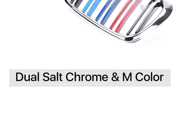 Front Bumper Lower Kidney Inside Grills Ventilation M Style Chrome Design Grille Facelift For BMW 5 Series E39 1997 -2003 LCI