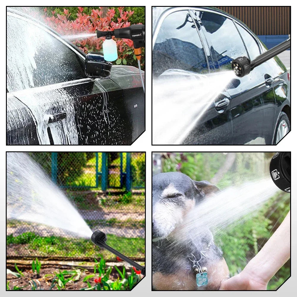 YOFIDRA 200Bar Pistola Idropulitrice Per Auto Senza Spazzole Ad Alta Pressione Con Secchio Pistola a Spruzzo Elettrica Per Giardino Per Batteria Makita 21V Pin