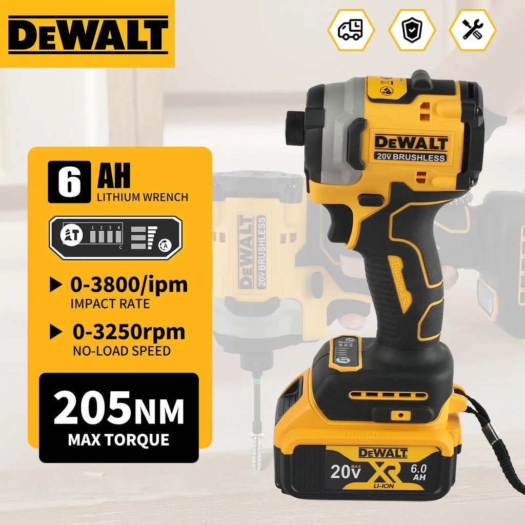 2026 NUOVO DEWALT DCF850 Avvitatore a impulsi Avvitatore elettrico a batteria al litio da 20V Avvitatori a batteria brushless Utensili ad alta coppia
