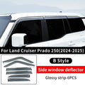 Side window deflector,rain guard visor For Toyota Land Cruiser 250 Prado Lc250 2024 1958 Upgrade Exterior Decoration Accessories
