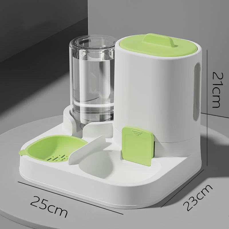 Kat voerbak waterdispenser hondenbak kattenbak soepele voer- en watervoorziening twee-in-één waterdispenser kattenbak benodigdheden voor huisdieren