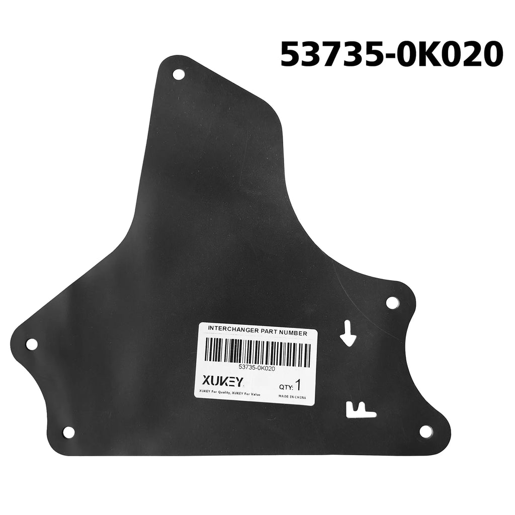 4PCS Front Splash Shields 53885-0K020 53735-0K020 for Toyota Hilux Fortuner KUN25 2004-2015, Fender Liner Apron Guard Kit