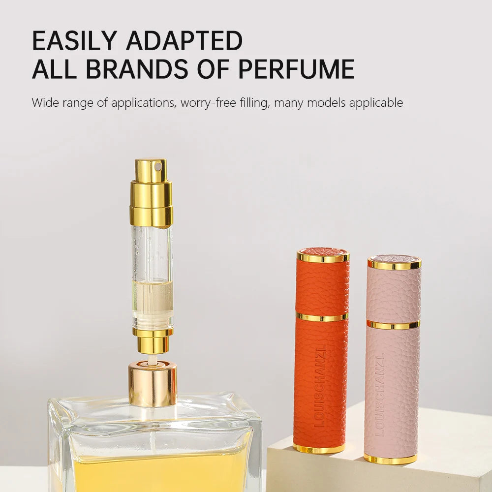 Louischanzl magneet Parfum Verstuiver Draagbare lederen Verstuiver voor aan boord Strakke afdichting Reizen Parfum Spray cadeau 5ml