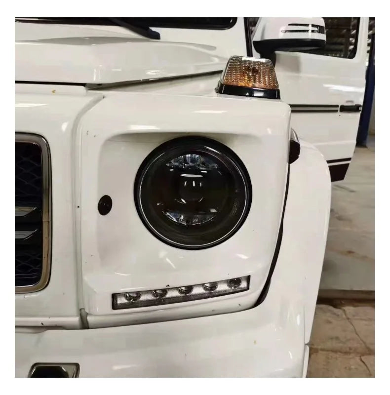 For W463 Mercedes Benz G-Class G350 G500 G55 G63 G65, Upgrade To W464 Geometric Led Headlights, Old Model Updated To New Style