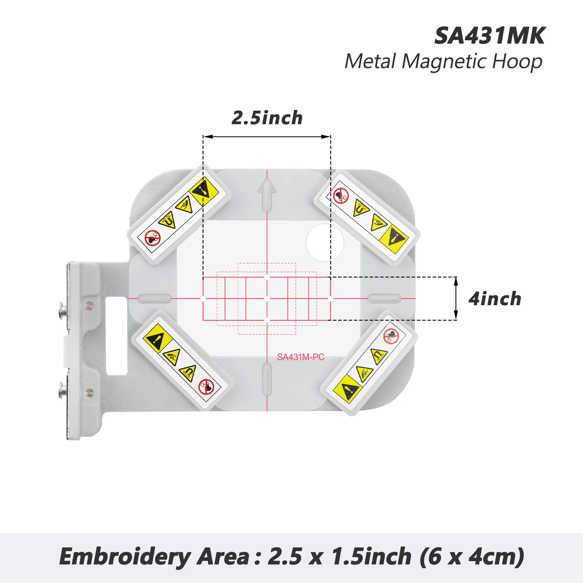 Kit telaio magnetico 3in1-AMK per Brother Innovis SE725, SE700, SE625, SE600, M240ED, PE545, PE500, PE525, 950D, PE540D, Innovis 950