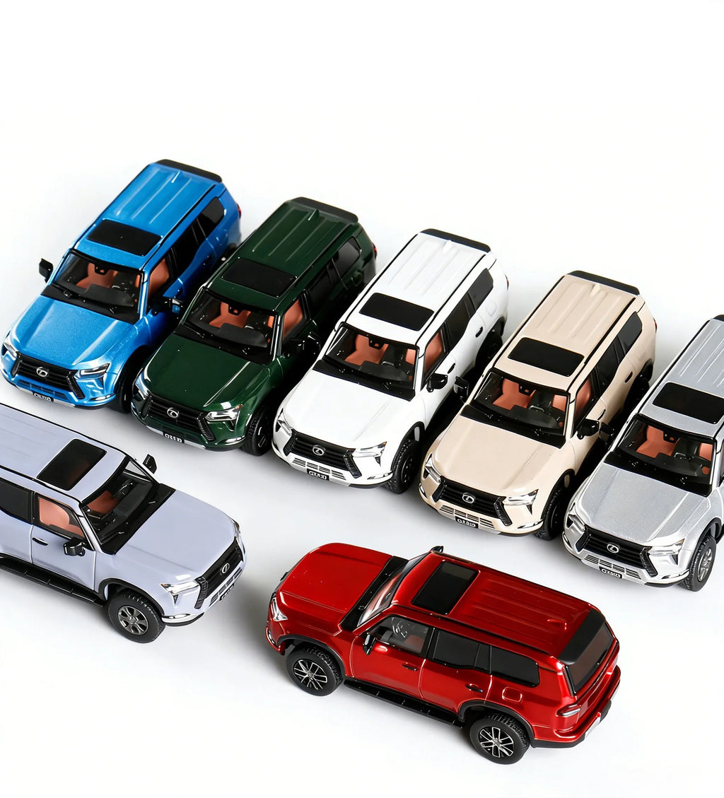 1:64 Lexus GX550 Off-road SUV Alloy Diecast Car Model Static Mini Metal Vehicle Replica Collectible Toy For Car Fans Desk Decor