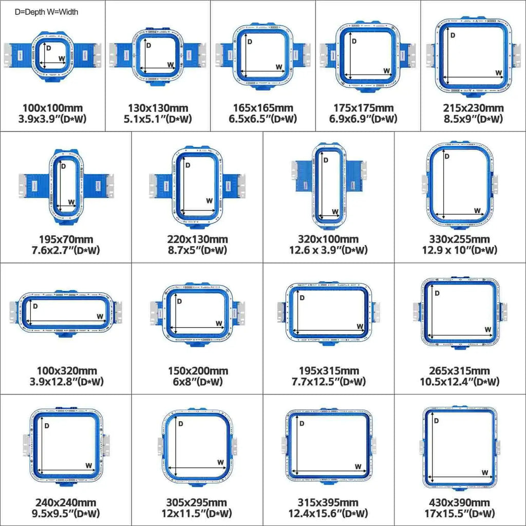 Telaio da ricamo per macchine da ricamo BAI Mirror Vision 1501 V22 KESI ecc. con telaio magnetico Mighty Hoop Telaio da ricamo