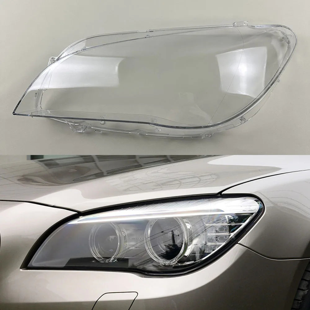 For BMW 7 Series F01 F02 730 735 740 745 750 760 2009-2015 Headlight Shell Lampshade Headlamp Cover Lamp Transparent Plexiglass