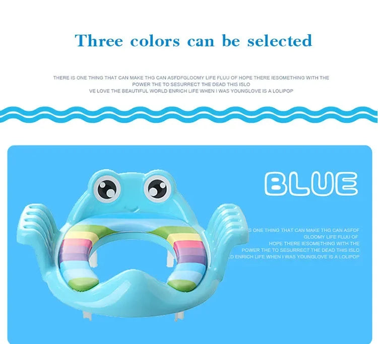 Riduttore per WC per bambini con scaletta, seggiolino da allenamento regolabile, comodo, a forma di cartone animato, per bambini