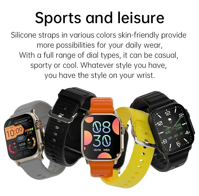 Smartwatch Watch 8 Ultra Watch Ultra Gen 2 IWO NFC Chiamata Bluetooth Frequenza Cardiaca Impermeabile 2,2 Pollici Orologio Fitness Wireless Nuovo 2026