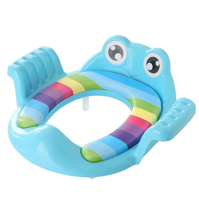 Riduttore per WC per bambini con scaletta, seggiolino da allenamento regolabile, comodo, a forma di cartone animato, per bambini