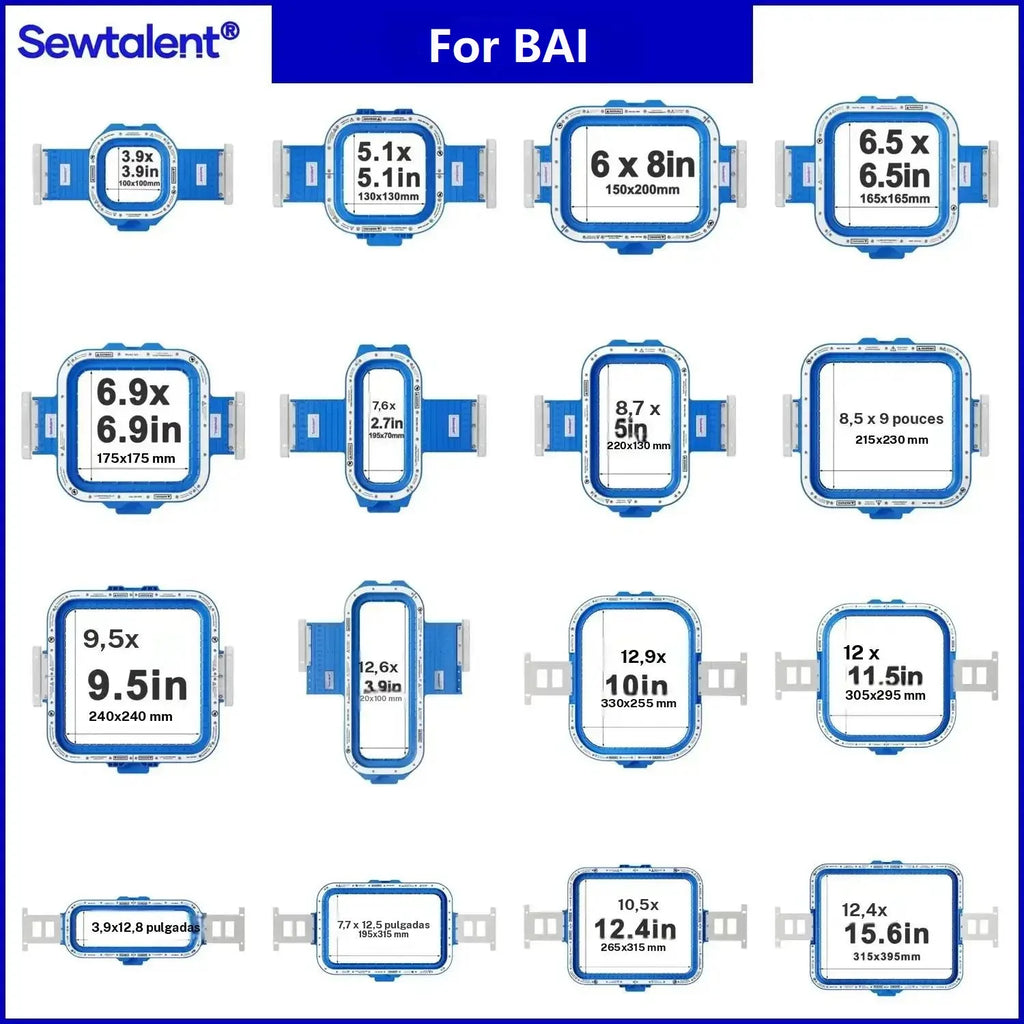 Telaio magnetico per ricamatrice BAI Magnetic Frame For BAI MIRROR Vision Telaio Mighty Hoop Cerchi da ricamo