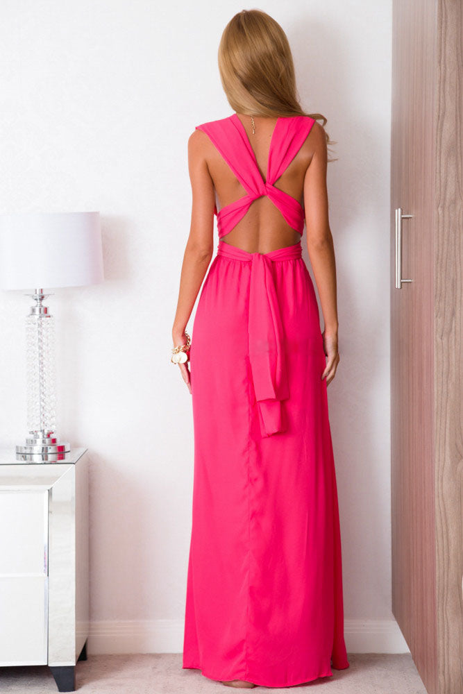 Sexy Vrouwen Multiway Wrap Convertible Boho Maxi Club Rode Bandage Lange Jurk Feest Bruidsmeisje Infinity Robe Longue Femme