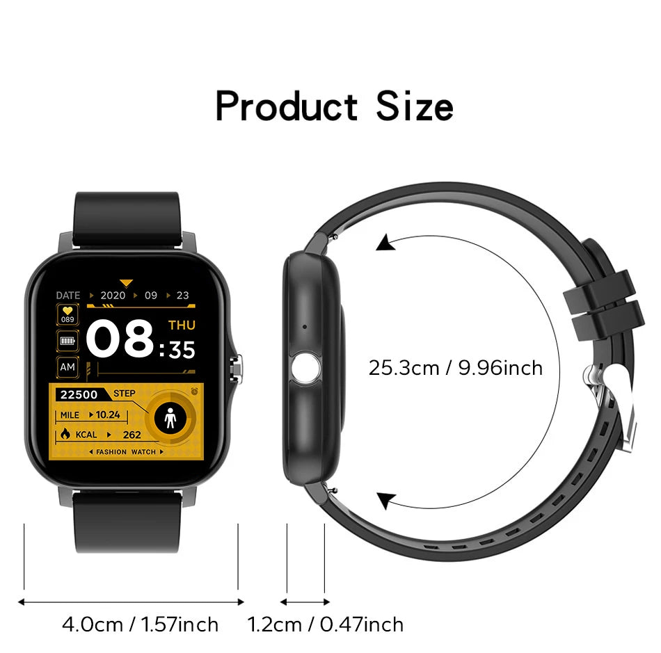 Smartwatch 2023 per telefono Android, schermo a colori da 1,44'', chiamate Bluetooth, monitoraggio ossigeno nel sangue/pressione sanguigna, smartwatch da donna e uomo