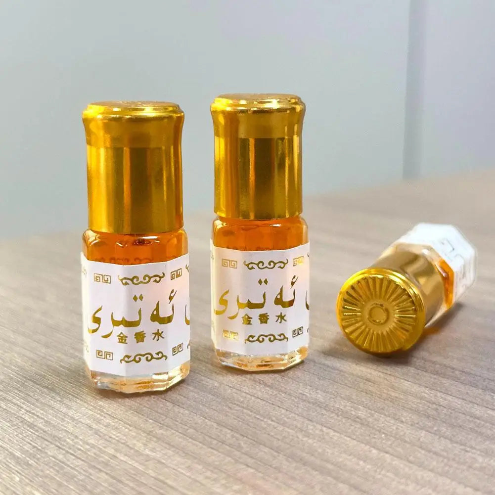 Arabische parfumolie roll-on draagbare langhoudende geur voor mannen, vrouwen, Midden-Oosten goud roll-on parfumolie draagbare geur