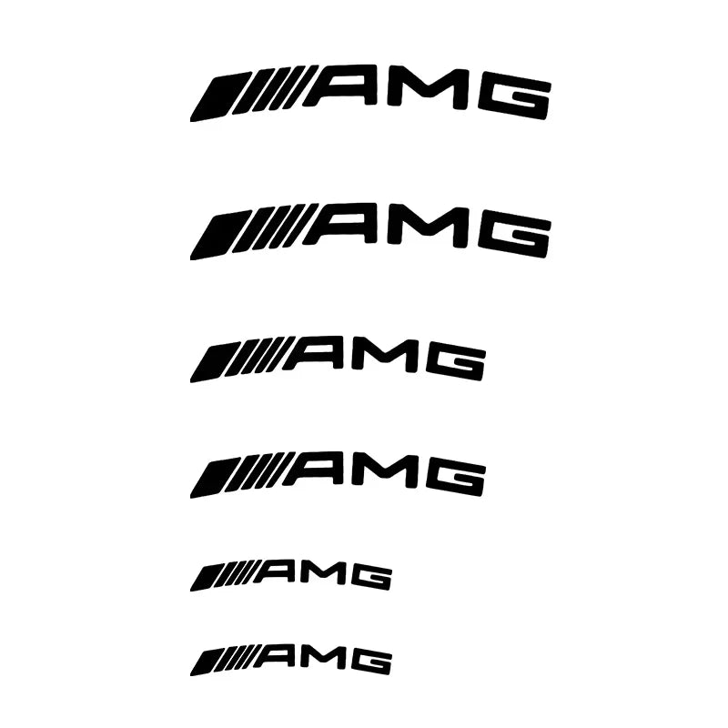 For Mercedes Benz 2021 C /S Class Car Sticker Brake Caliper Sticker Label AMG Logo Personalized Modification Decorative  Sticker