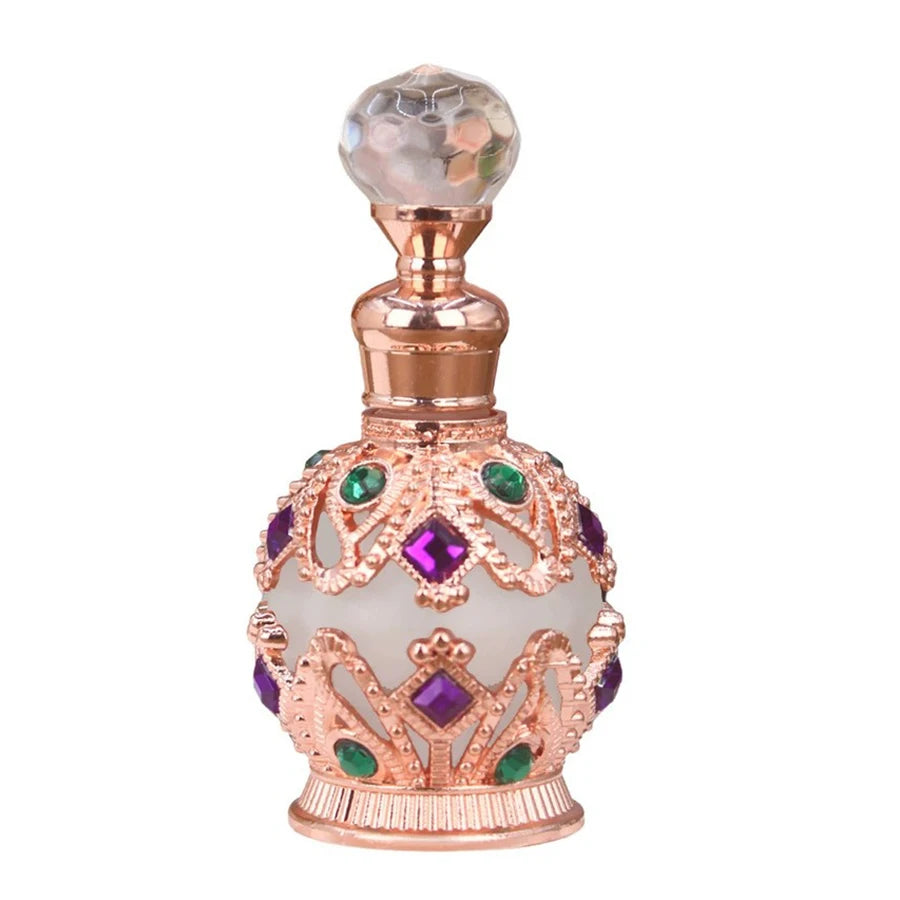 1 STKS Luxe Parfumfles Essentiële Olie Fles 15ml Lege Fles Opbergfles Cadeau Glazen Parfumfles Draagbare Flesjes