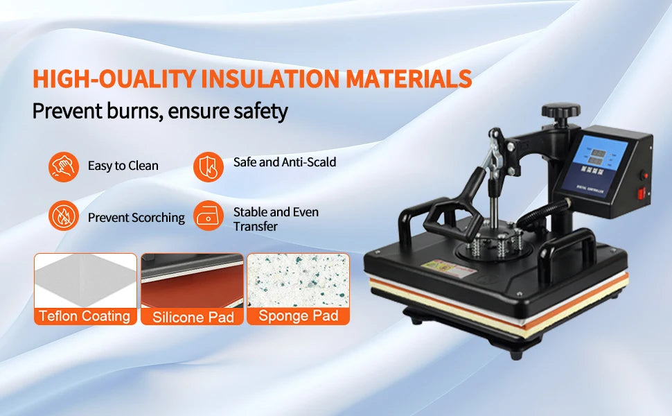 12*15 INCH 8-in-1 Combo Hittepers Machine Sublimatie Printer 2D Hitte Transfer Machine voor Pet Mok Bord T-shirts CE Goedgekeurd
