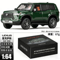1:64 Lexus GX550 Off-road SUV Alloy Diecast Car Model Static Mini Metal Vehicle Replica Collectible Toy For Car Fans Desk Decor