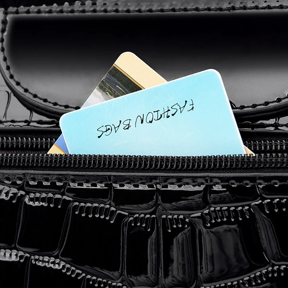 Borsa da donna in pelle di coccodrillo, nuova moda 2024, borse a tracolla da donna di lusso firmate, borsa da ragazza retrò alla moda, portafoglio Bolsas