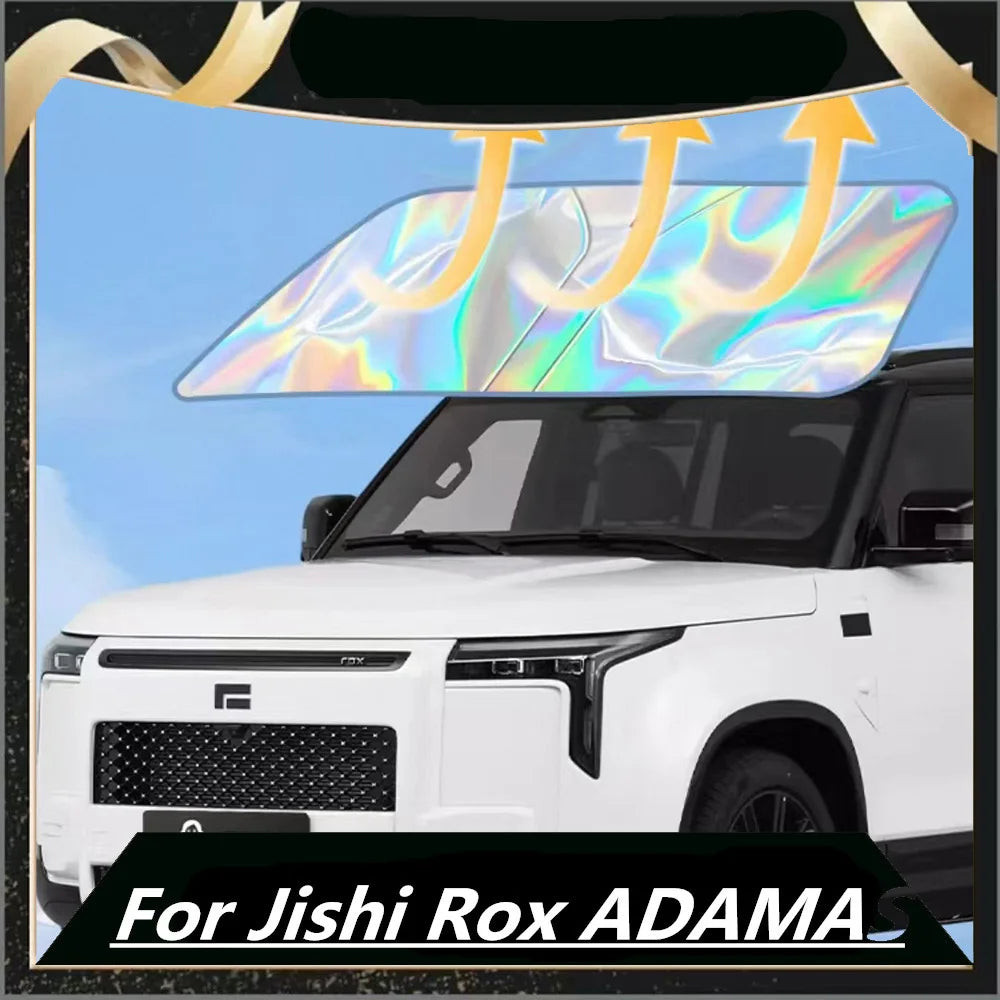 For Jishi Rox ADAMAS Automotive Front Sunshade Umbrella Curtain Cover Sunscreen and Thermal Insulation Front Windshield Shield