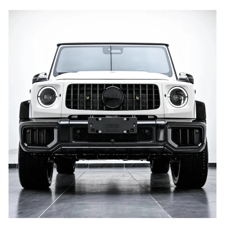 For Mercedes G Class 2019-2024 W464 G63 Upgrade 2025 W465 G63 Style Front Bumper Grille 3Pcs Facelift Exterior Mod Accessories
