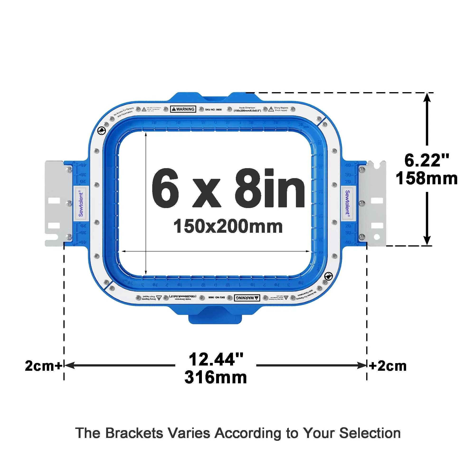Telaio magnetico per ricamatrice BAI Magnetic Frame For BAI MIRROR Vision Telaio Mighty Hoop Cerchi da ricamo