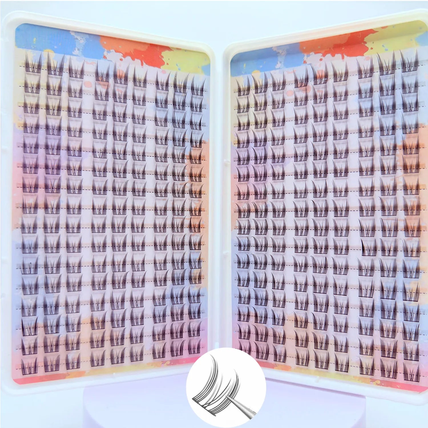 Hot Sales 32 rijen Valse Wimper Boek Natuurlijk Zacht Dagelijkse Make-up Wimper Clusters Voor Schoonheid