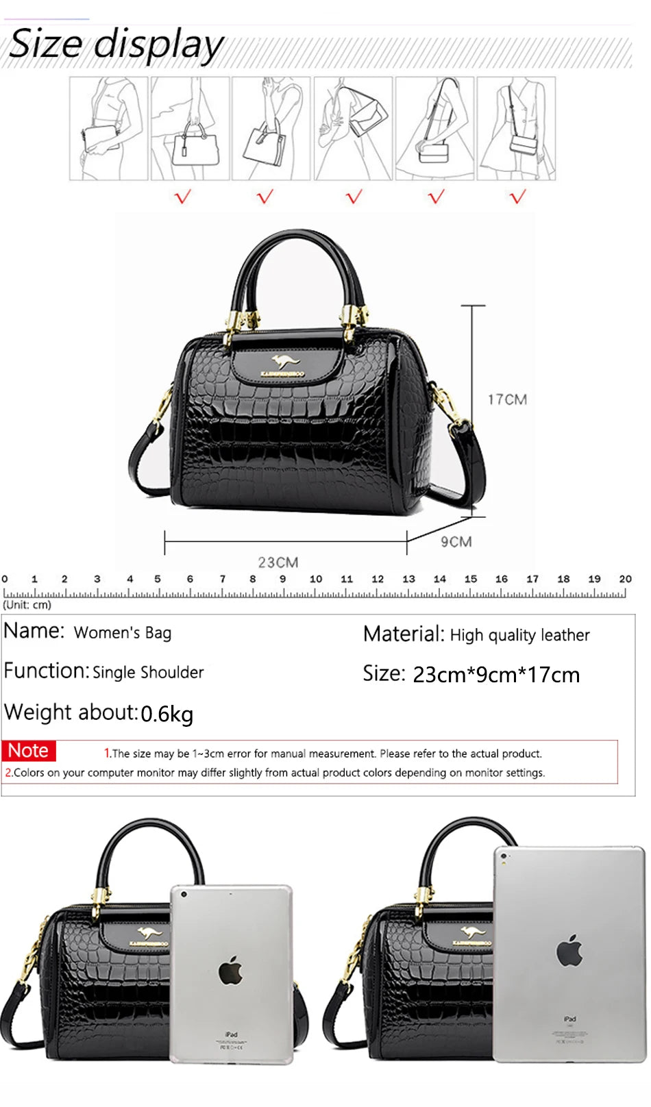 Borsa da donna in pelle di coccodrillo, nuova moda 2024, borse a tracolla da donna di lusso firmate, borsa da ragazza retrò alla moda, portafoglio Bolsas