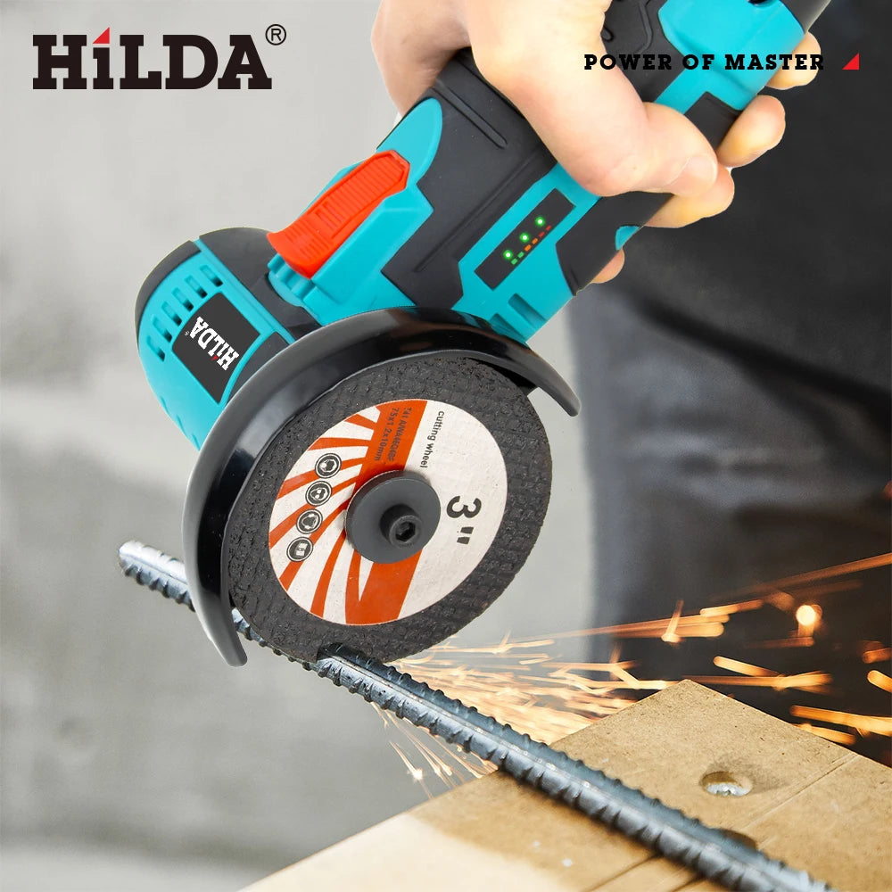 HILDA Mini Smerigliatrice Angolare 12V Ricaricabile Utensile Per Smerigliare Lucidare Macchina Per Smerigliare Per Tagliare Utensili Elettrici A Batteria Al Diamante