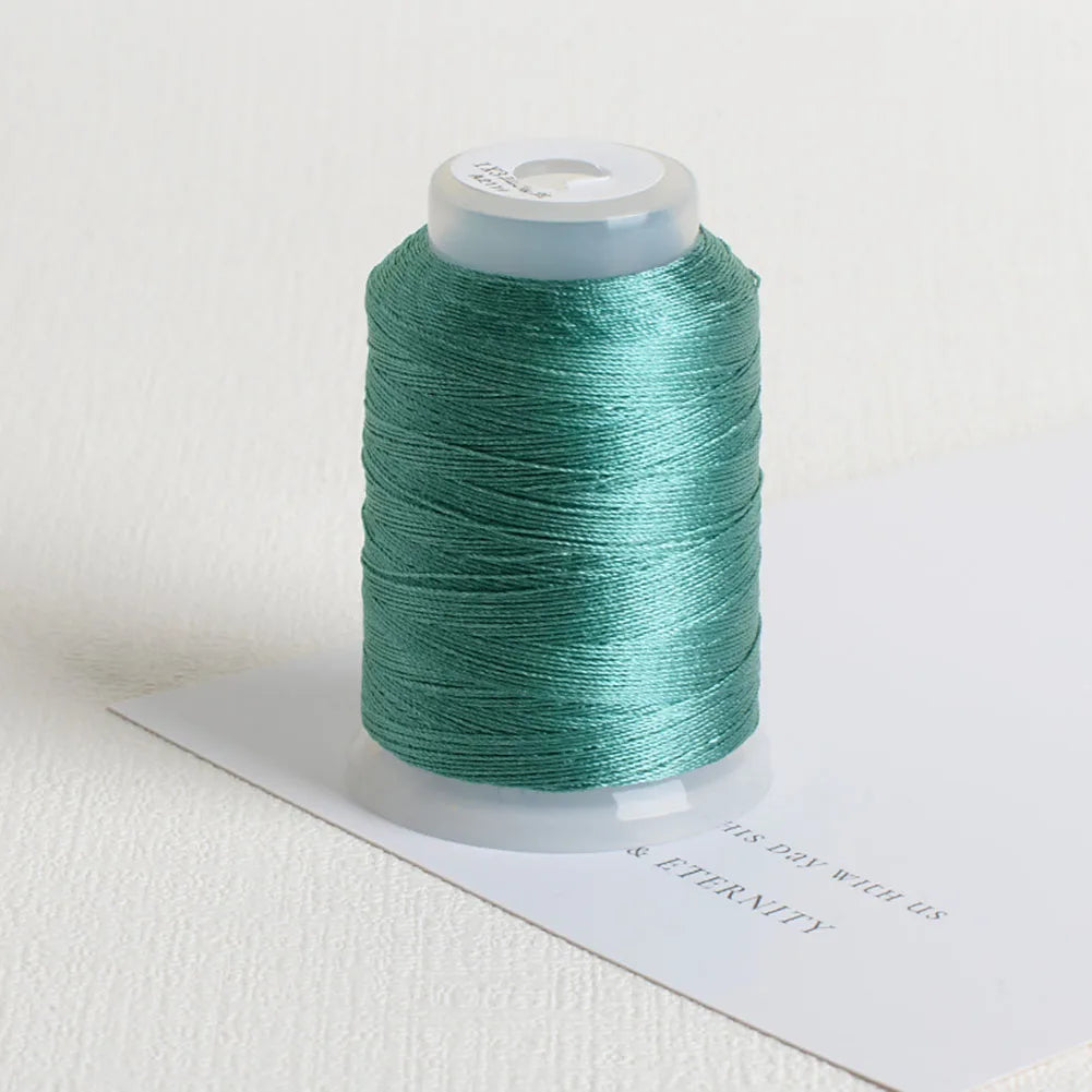 350m/rotolo Filo da ricamo per cucito fai da te, strumenti per cucito a punto croce, braccialetto di pizzo, corda intrecciata, nodi di pizzo, decorazione di gioielli