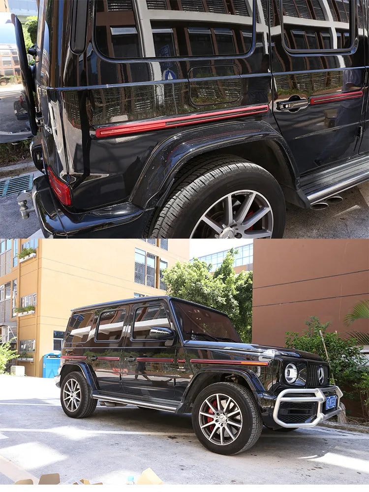 10 Pcs/Set ABS Car Side Door Body Molding Strips Cover Trim For Mercedes Benz G Class W464 2019-2025 Car Exterior Accessories