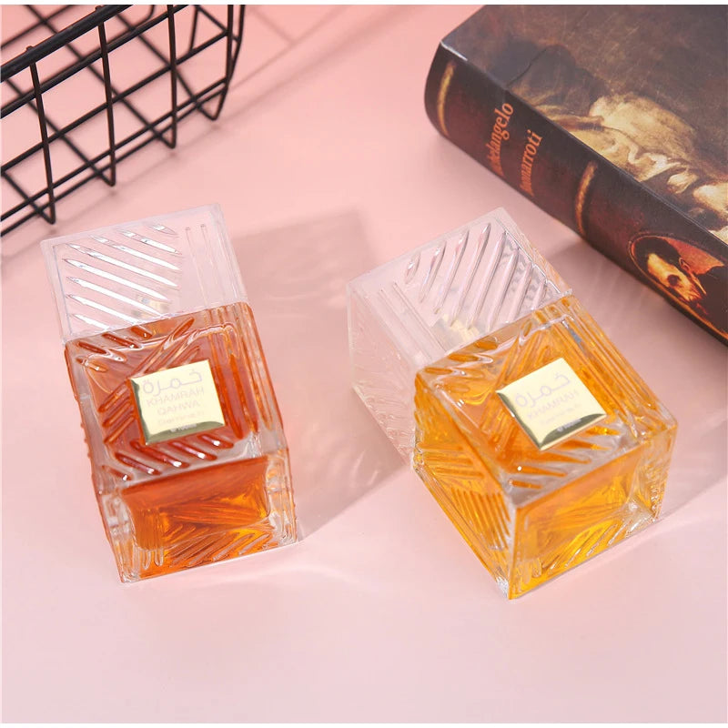 Khamrah عطر Profumo Eau De Toilette Cofanetto 100ml Unisex Profumo Oud Arabo Fragranza Gourmand Profumo a lunga durata per Unisex
