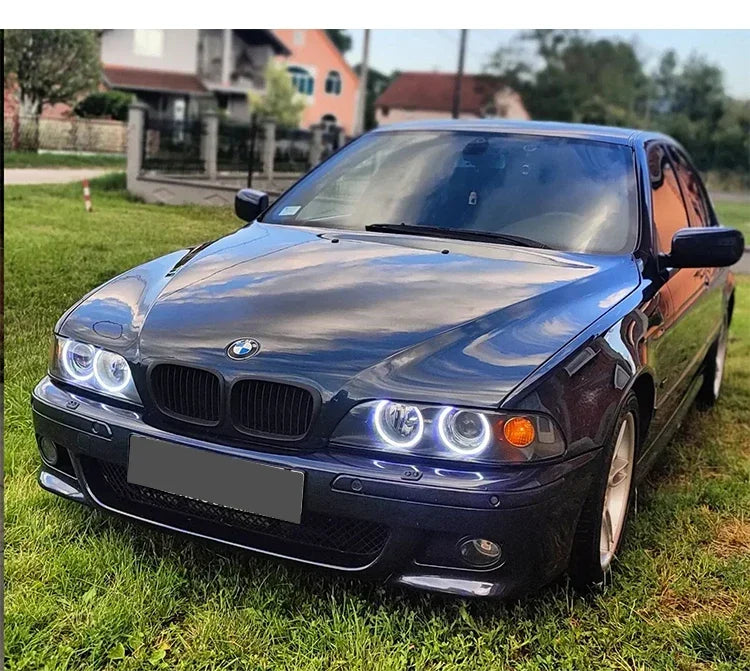 Front Bumper Lower Kidney Inside Grills Ventilation M Style Chrome Design Grille Facelift For BMW 5 Series E39 1997 -2003 LCI