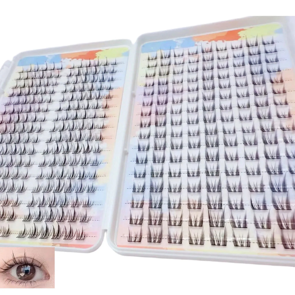Hot Sales 32 rijen Valse Wimper Boek Natuurlijk Zacht Dagelijkse Make-up Wimper Clusters Voor Schoonheid