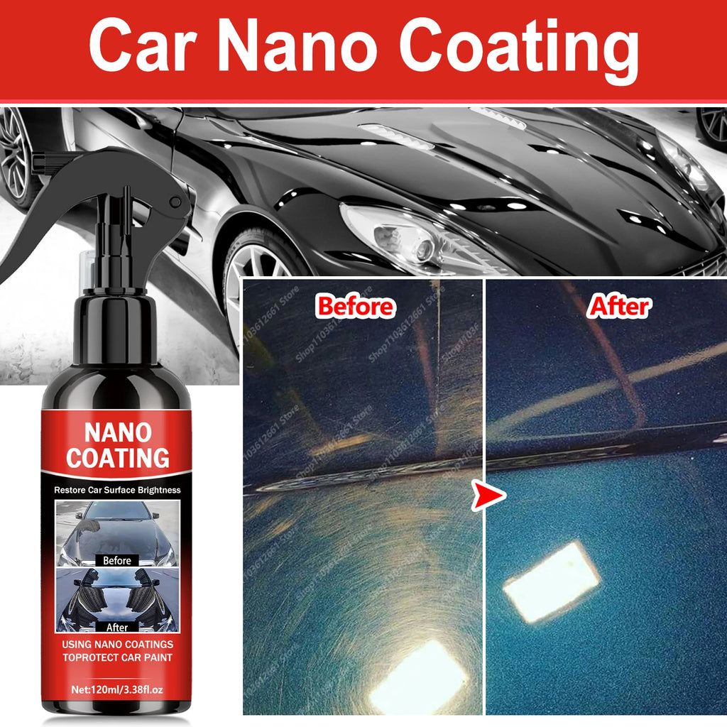 Graphene Nano Ceramic Car Coating Kit - Universal Professional Car Beauty, High Gloss Car Paint Protection, Long-Lasting Gloss