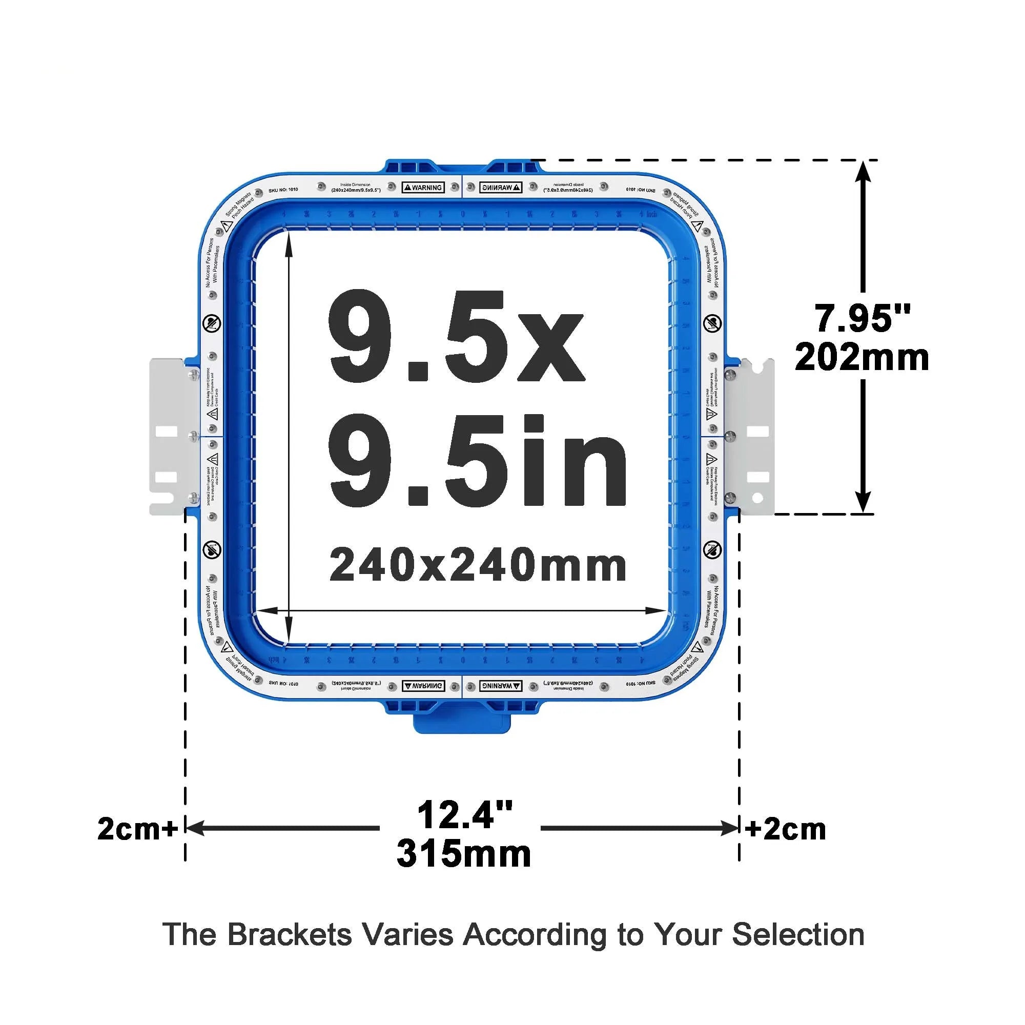 Telaio magnetico per ricamatrice BAI Magnetic Frame For BAI MIRROR Vision Telaio Mighty Hoop Cerchi da ricamo