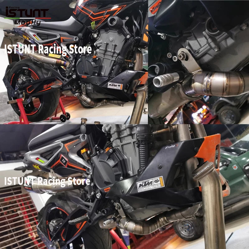 For KTM DUKE 790 890 ADVENTURE R Rally 2018- 2025 Motorcycle Exhaust Escape Moto System Muffler Titanium alloy Front Link Pipe