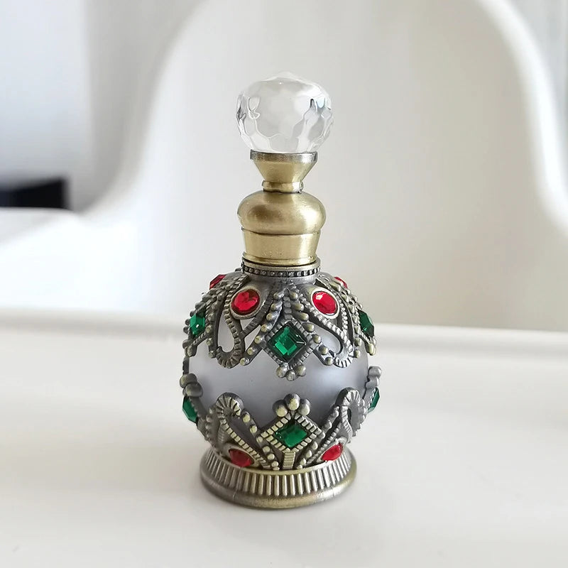 1 STKS Luxe Parfumfles Essentiële Olie Fles 15ml Lege Fles Opbergfles Cadeau Glazen Parfumfles Draagbare Flesjes