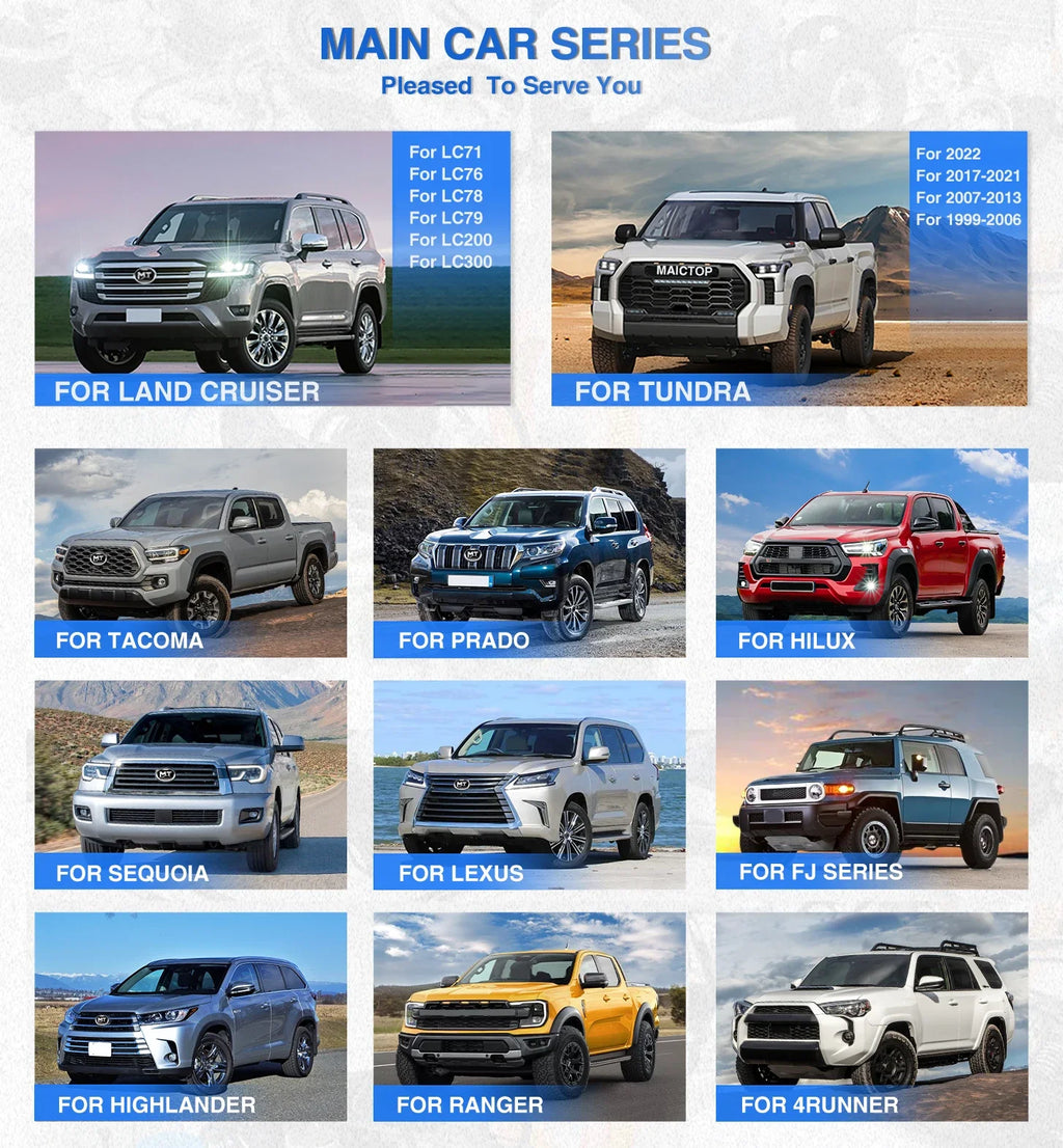 Maictop Hot Sell Auto Parts Upgr Body Kit Facelift to 2024 Model Upgr Kit for Land Cruiser 70 Series  LC79