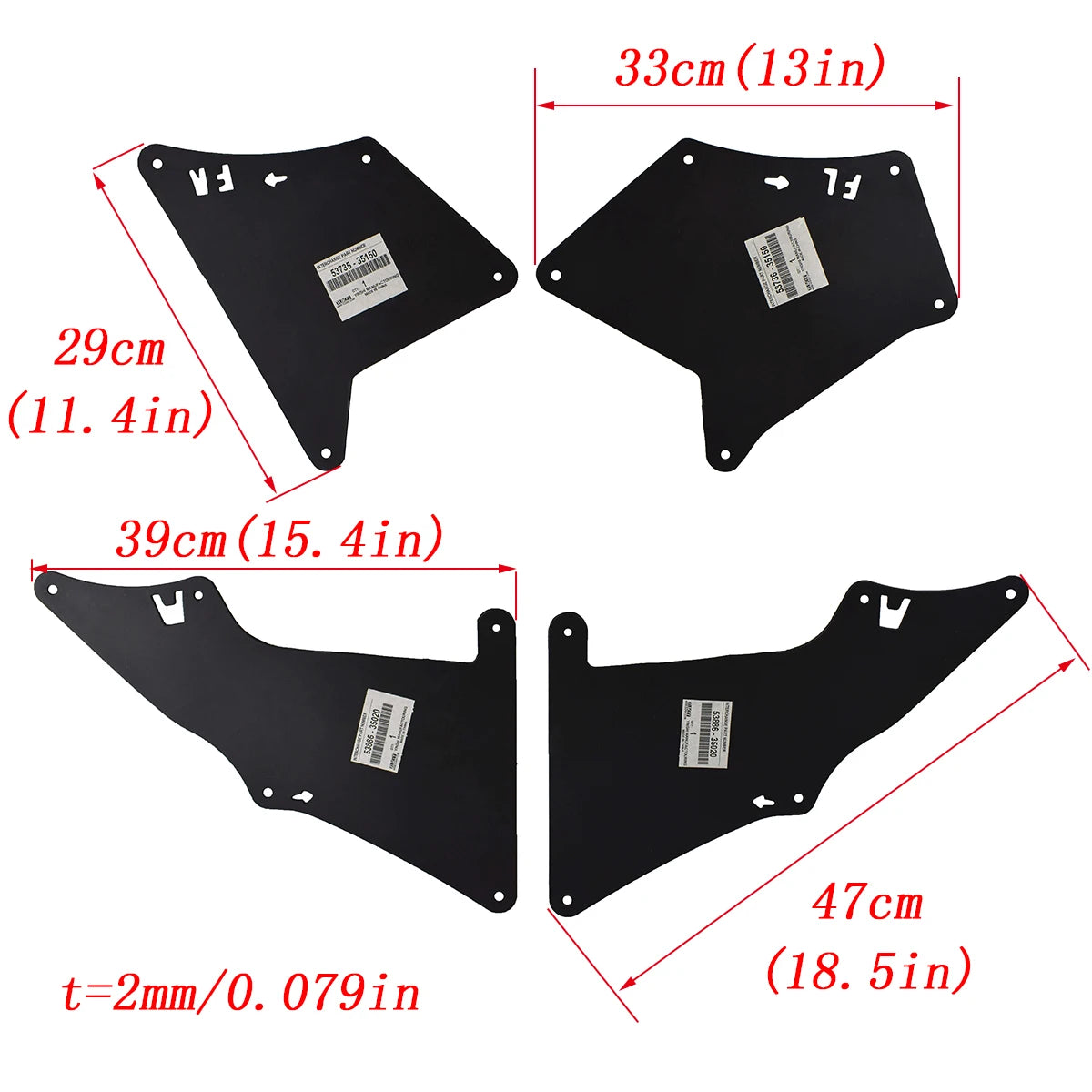 Mudguards For Toyota Land Cruiser Prado J120 J150 FJ Cruiser Splash Shield Mud Flaps Guards Fender Liners Rubber Car Accessories