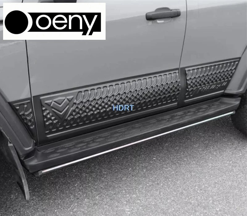 Fit For GWM Tank 300 2021 + Car Style Door Side Skirt Edge Kick Plate Anti Scratch Guard Body Trim Protector Decoration Accessor