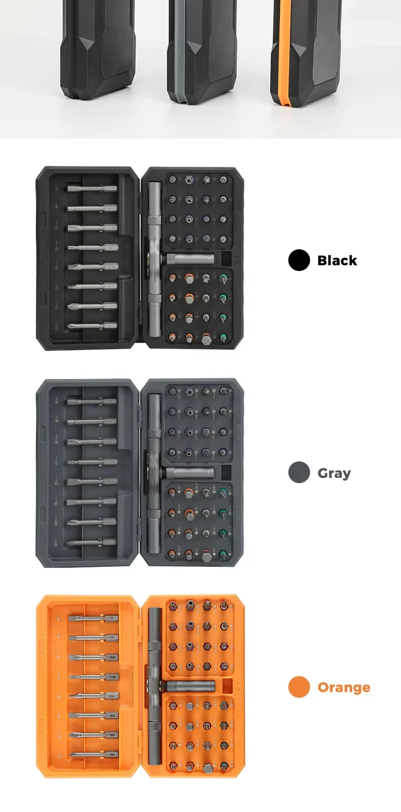 Set di cacciaviti a cricchetto magnetici senza fili 42 in 1 portatile mini maniglia kit di attrezzi di precisione per la riparazione domestica