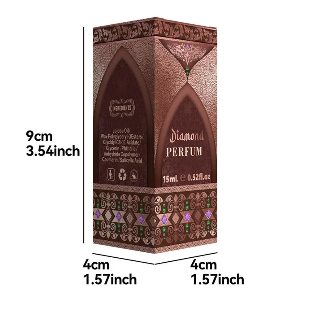 Exotische Arabische parfum voor vrouwen, betoverend bloemenboeket met roos, jasmijn & vanille langdurige feromoon-geïnfuseerde geur