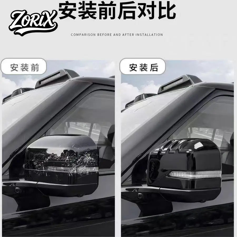 For BYD Leopard 7 Titanium 7 Car Rearview Mirror Cover Mecha Protective Shell Reverse Mirror Cover Black Warrior Modification