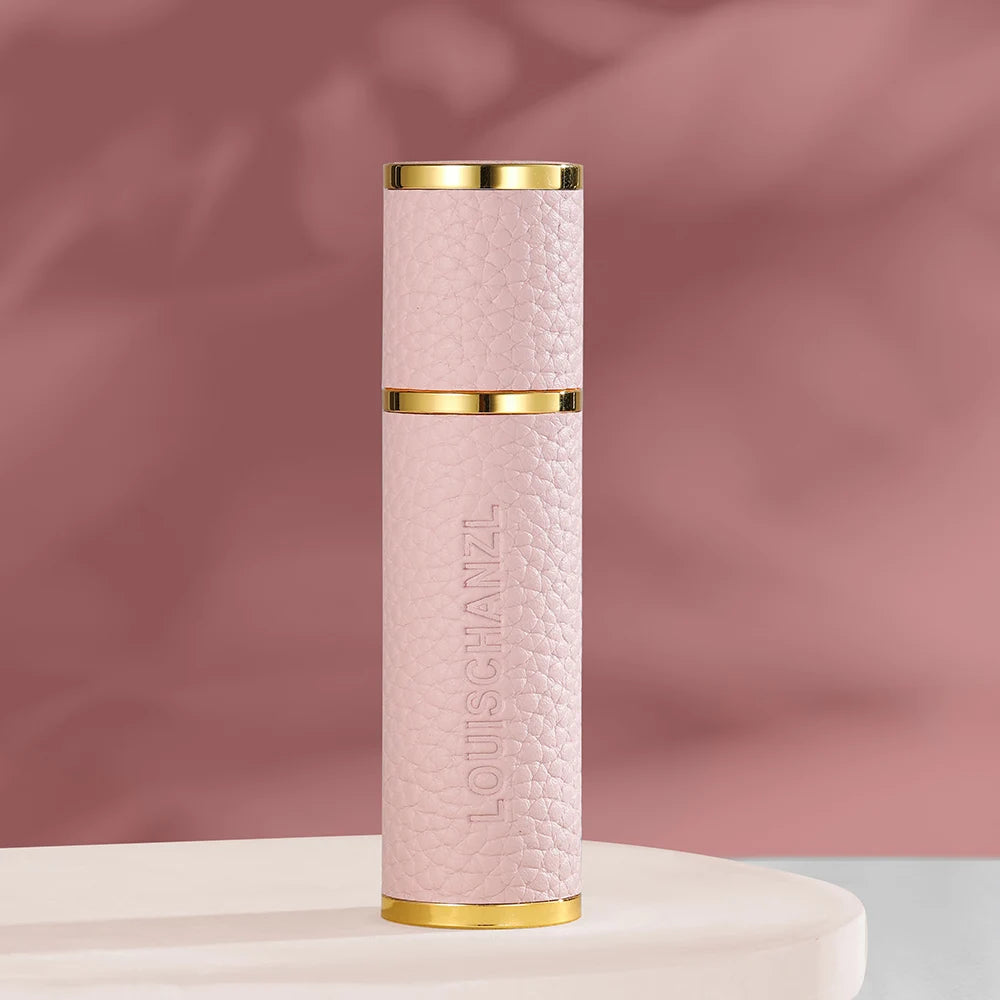 Louischanzl magnet Perfume Atomizer Bottle Portable leather Sprayer for Boarding Tight Sealing Travel Perfume Spray gift 5ml