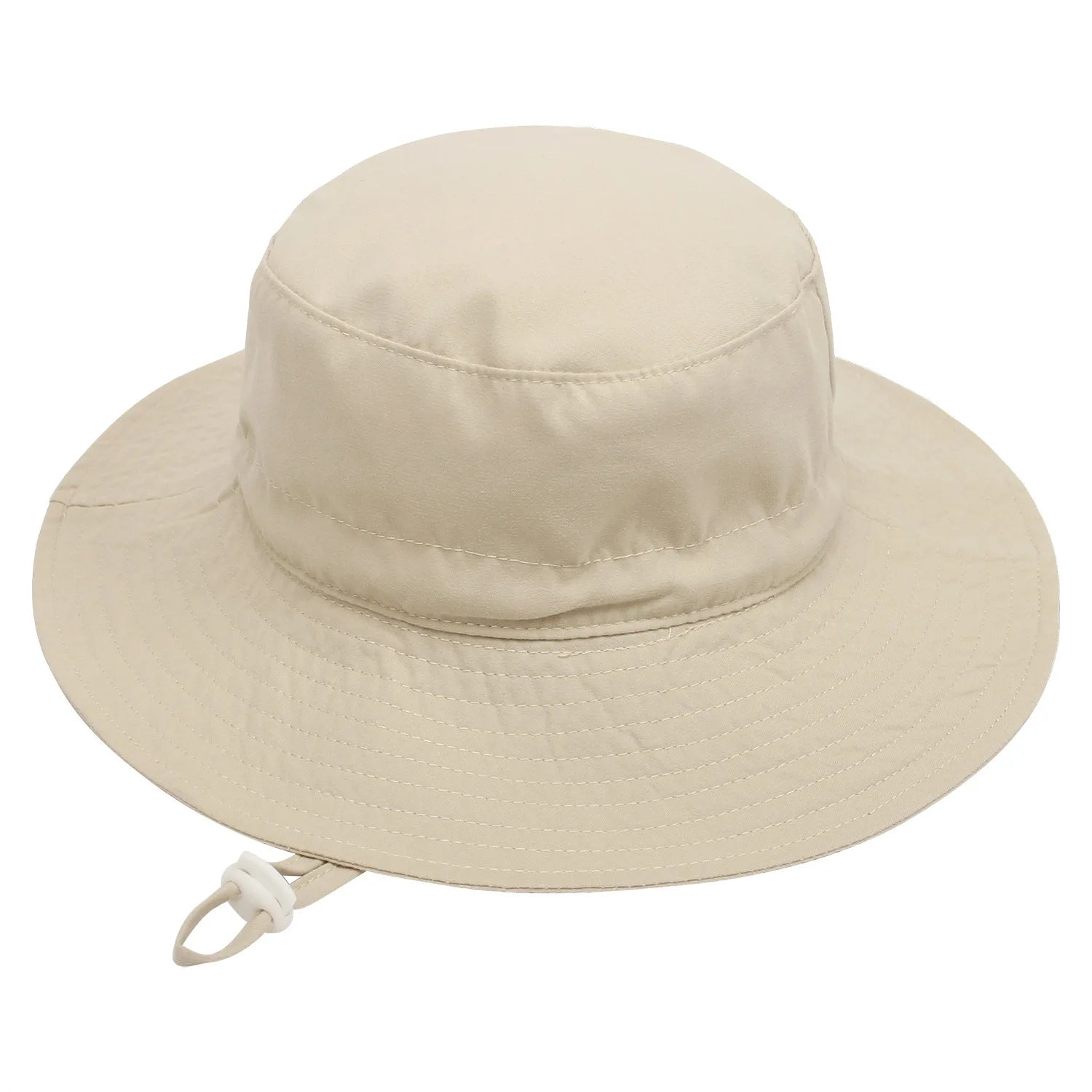 New 2025 children's hats, sun hats, breathable basin hats for boys and girls, beach hats, fishing pure color, simple design