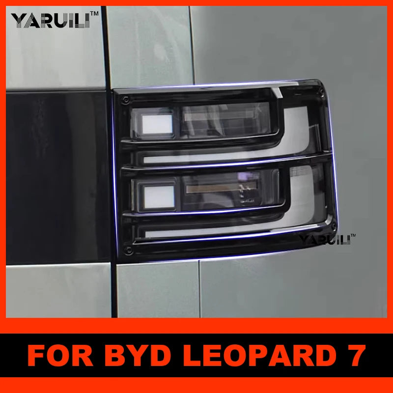 Rear Lamp Trim Led Tail Light Protector for Byd Leopard 7 2025 2026 Lamp Cover Exterior Accessories
