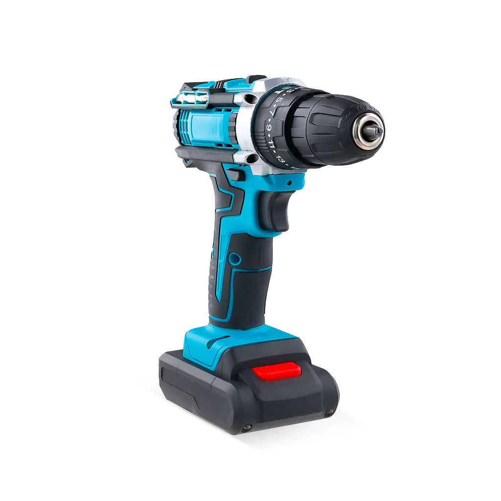Trapano Avvitatore a Batteria 21V con Funzione a Percussione, Tassellatore Rotante, Trapano a Percussione a 2 Velocità, Set Avvitatore Elettrico con 2 Batterie