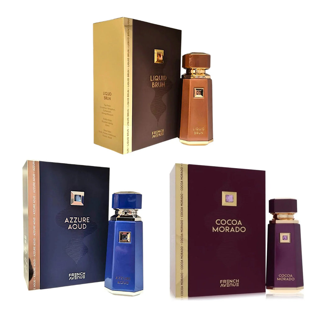 Arabisch Langdurig parfum Vloeibaar Brun Cacao Morado Azzure Aoud French Avenue Geur Houtachtig Kruidig Vanille Parfum Damesparfum